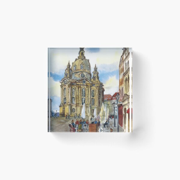 Item preview, Dresden view. Watercolor painting. Germany designed and sold by Colibri77.