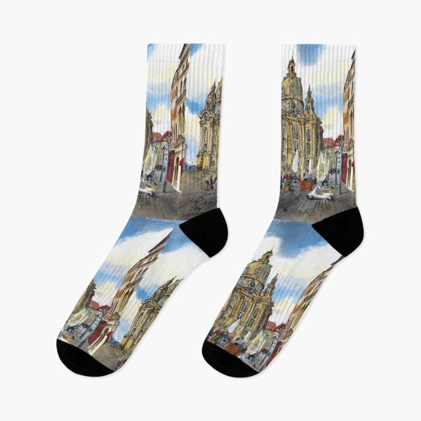 Item preview, Dresden view. Watercolor painting. Germany designed and sold by Colibri77.