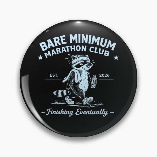 Item preview, Bare Minimum Marathon Club Shirt – Funny Slow Runner Humor Tee designed and sold by AdicretorDesign.