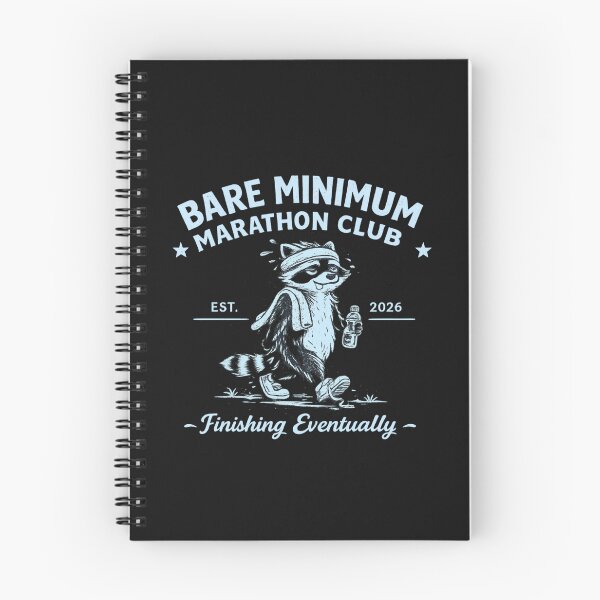 Item preview, Bare Minimum Marathon Club Shirt – Funny Slow Runner Humor Tee designed and sold by AdicretorDesign.