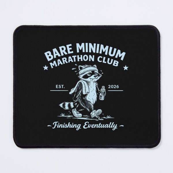 Item preview, Bare Minimum Marathon Club Shirt – Funny Slow Runner Humor Tee designed and sold by AdicretorDesign.