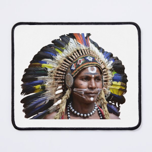 Item preview, Native American Chief Portrait – Spirit of the Warrior designed and sold by ArthurShu.