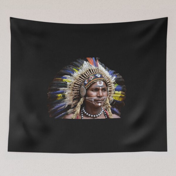Item preview, Native American Chief Portrait – Spirit of the Warrior designed and sold by ArthurShu.
