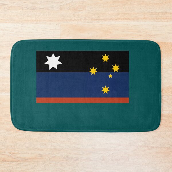 Item preview, Alternative Australia Flag ochre blue navy and gold designed and sold by Kangaroo Sun.