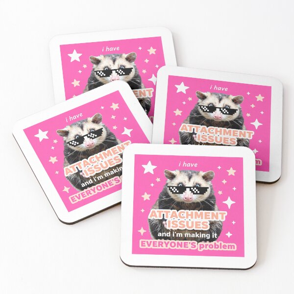 Item preview, Possum Attachment Issues Meme - Chaotic Relatable Art designed and sold by PictorialWhimsy.