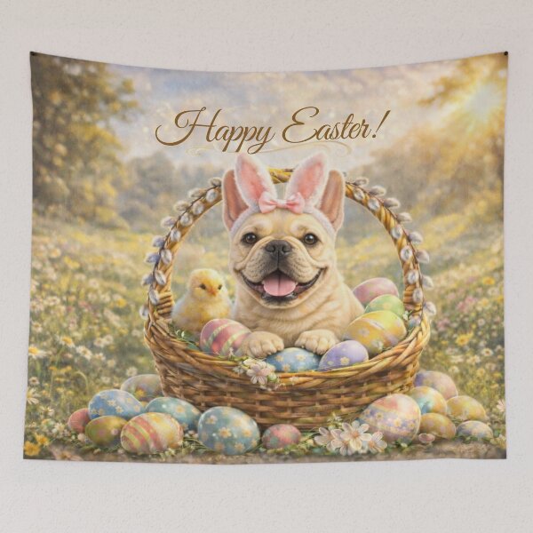 Item preview, Cute French Bulldog Easter Bunny designed and sold by GivingJoy.