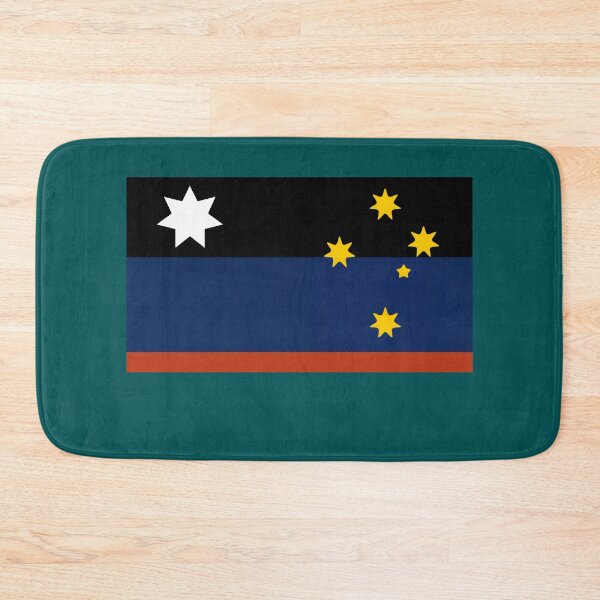Item preview, Alternative Australia Flag ochre blue navy gold designed and sold by Kangaroo Sun.