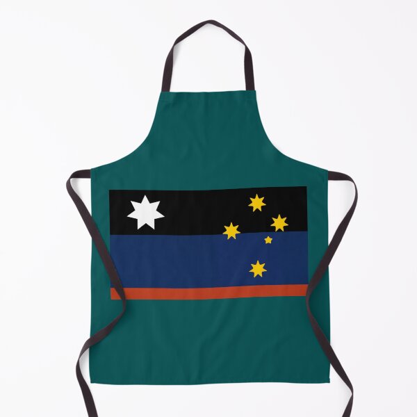 Item preview, Alternative Australia Flag ochre blue navy gold designed and sold by Kangaroo Sun.