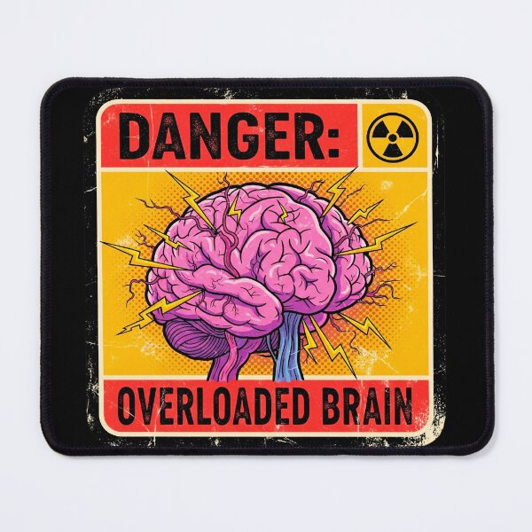 Item preview, Danger Overloaded Brain  designed and sold by Visual Dept..