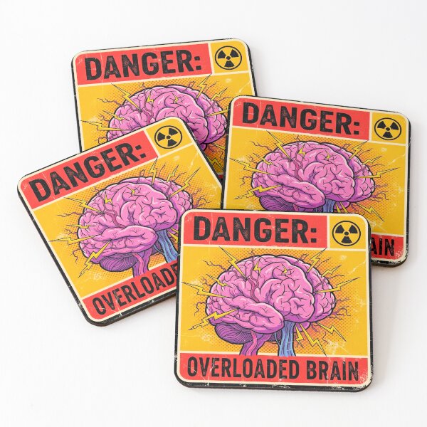 Item preview, Danger Overloaded Brain  designed and sold by Visual Dept..