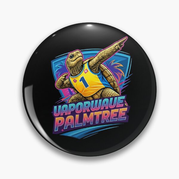 Item preview, Vaporwave Palm Tree Turtle – Retro Sports Aesthetic designed and sold by TimelessCW.