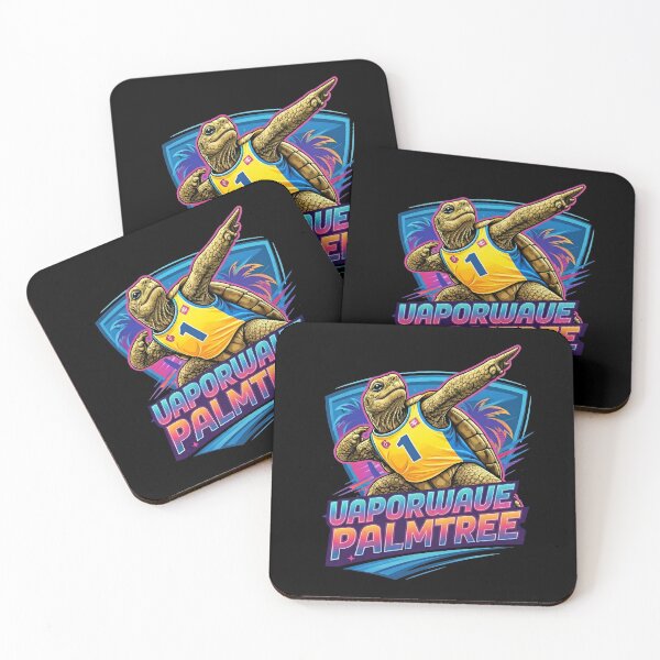 Item preview, Vaporwave Palm Tree Turtle – Retro Sports Aesthetic designed and sold by TimelessCW.