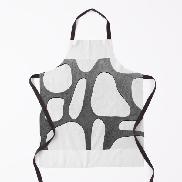 Item preview, Abstract Black And White Organic Pattern With Interconnected Holes For Modern Design designed and sold by Nmallia.