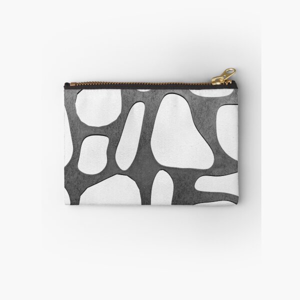 Item preview, Abstract Black And White Organic Pattern With Interconnected Holes For Modern Design designed and sold by Nmallia.