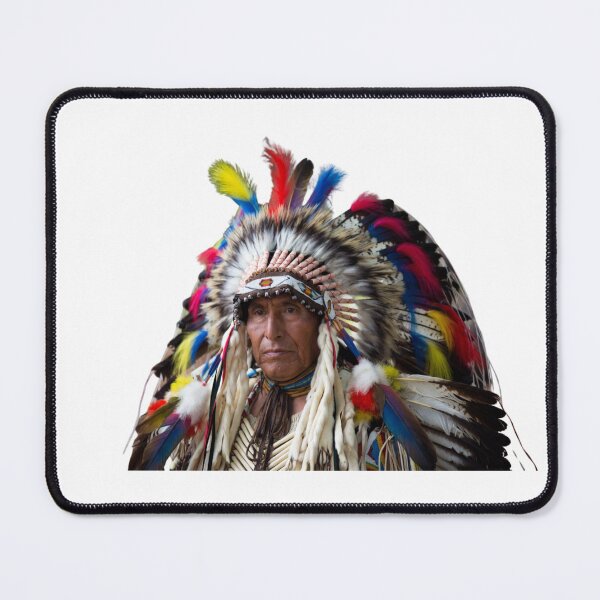 Item preview, Native American Chief Portrait – Spirit of the Warrior designed and sold by ArthurShu.