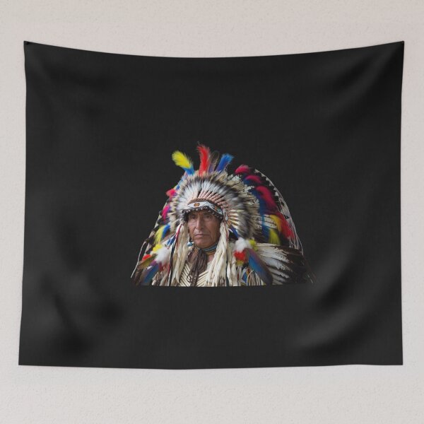 Item preview, Native American Chief Portrait – Spirit of the Warrior designed and sold by ArthurShu.
