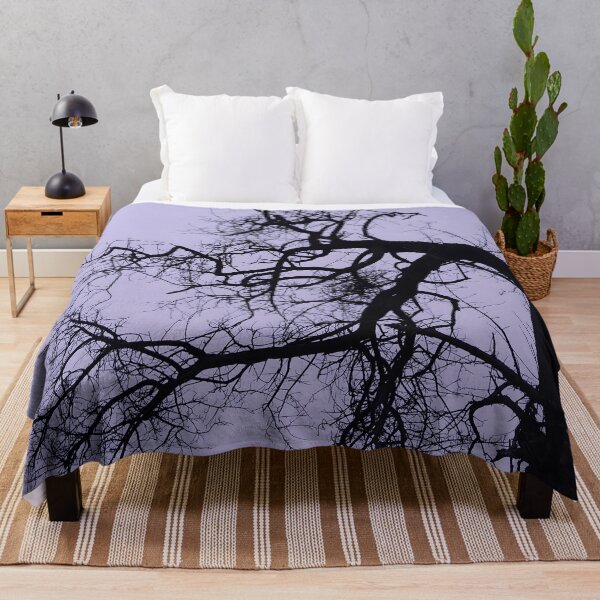 Item preview, Purple Sky Tree Silhouette Dramatic Nature Photography Art designed and sold by NatureHome11.