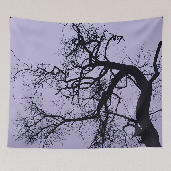 Item preview, Purple Sky Tree Silhouette Dramatic Nature Photography Art designed and sold by NatureHome11.