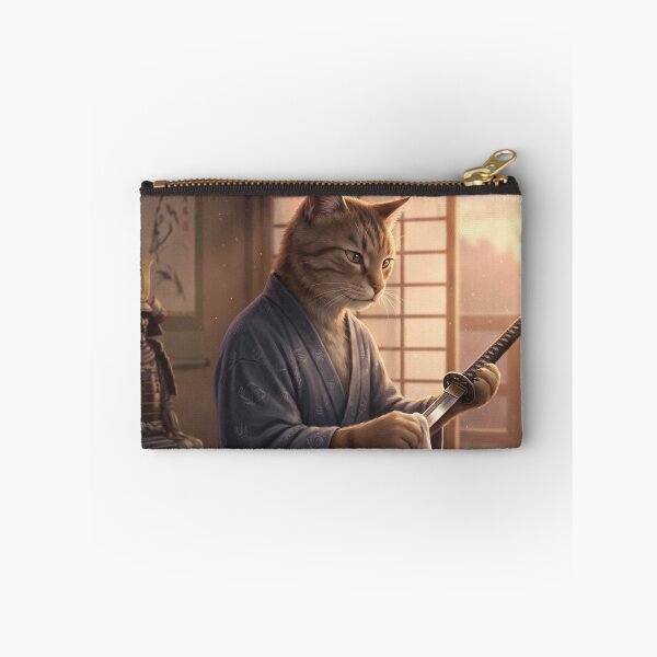 Item preview, Samurai Cat’s Quiet Evening – Japanese Tatami Room Art designed and sold by Mori-no-Akari.