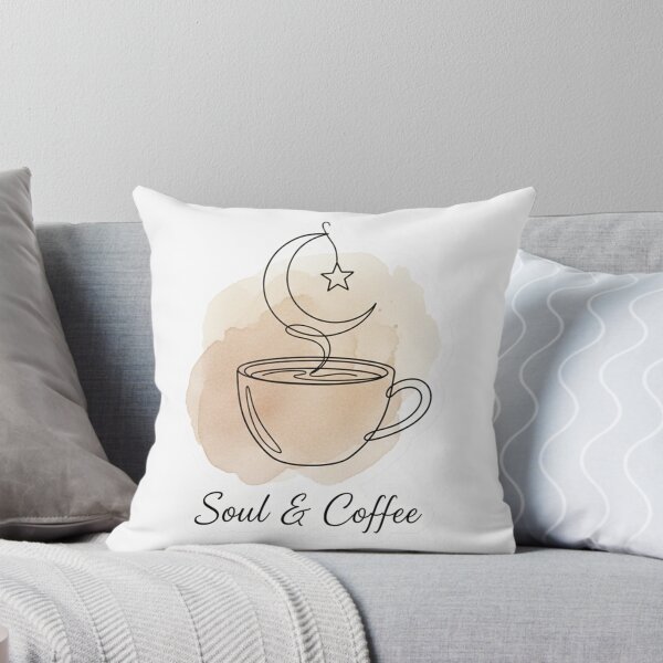Item preview, Minimalist Line Art Coffee and Moon Ramadan Sticker designed and sold by RonyMady.