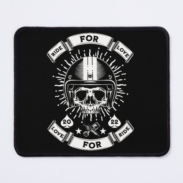 Item preview, Ride for Love Biker Skull - Vintage Motorcycle Helmet Design designed and sold by GenZFashion000.