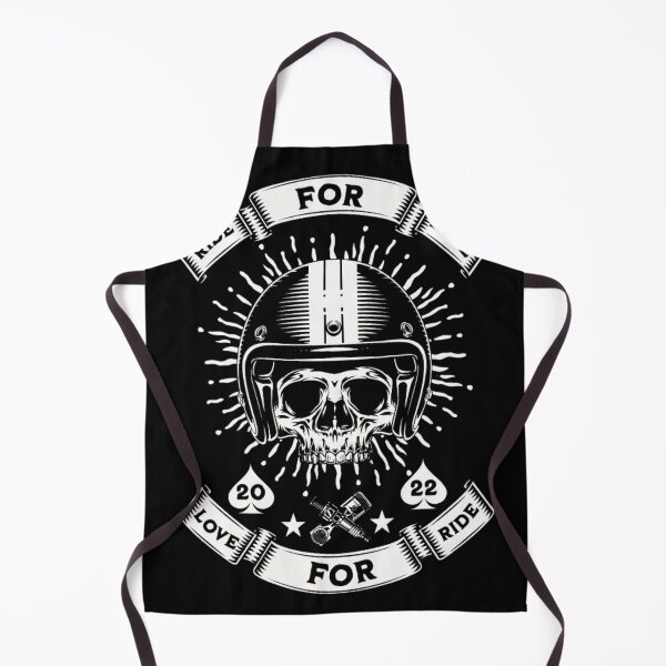 Item preview, Ride for Love Biker Skull - Vintage Motorcycle Helmet Design designed and sold by GenZFashion000.