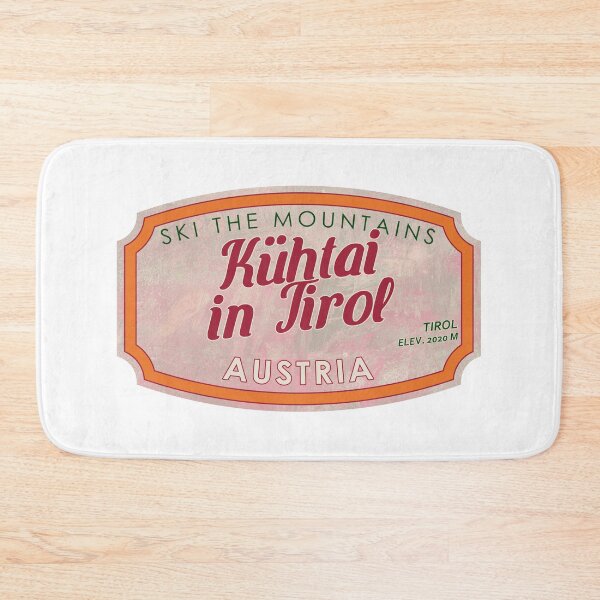 Item preview, Kühtai in Tirol, Austria, Tirol, Ski, textured skiing badge designed and sold by Wanderful-roads.