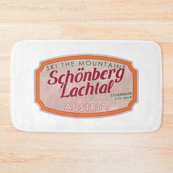 Item preview, Schönberg-Lachtal, Austria, Steiermark, Ski, textured skiing badge designed and sold by Wanderful-roads.