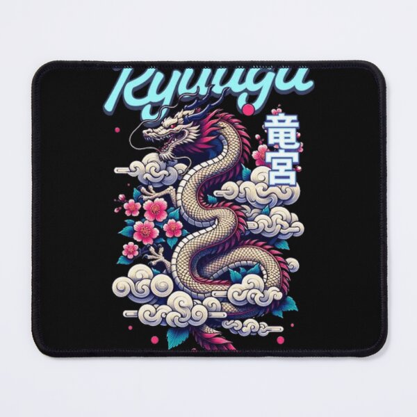 Item preview, Ryuugu Japanese Dragon - Mythical Beast & Cherry Blossom Art designed and sold by GenZFashion000.