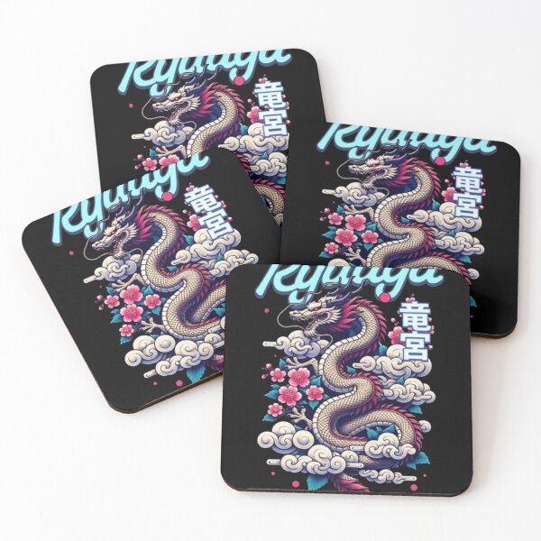 Item preview, Ryuugu Japanese Dragon - Mythical Beast & Cherry Blossom Art designed and sold by GenZFashion000.