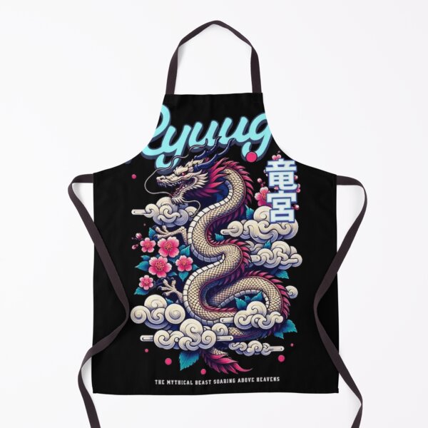 Item preview, Ryuugu Japanese Dragon - Mythical Beast & Cherry Blossom Art designed and sold by GenZFashion000.