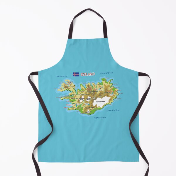 Item preview, Iceland Geographic Map designed and sold by alijun.