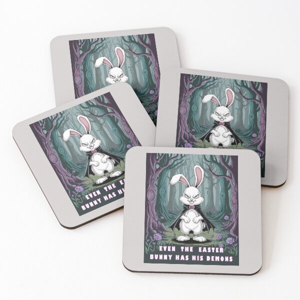 Item preview, A Menacing Bunny in a Cape - Evil Easter bunny designed and sold by Art-Arcade6.