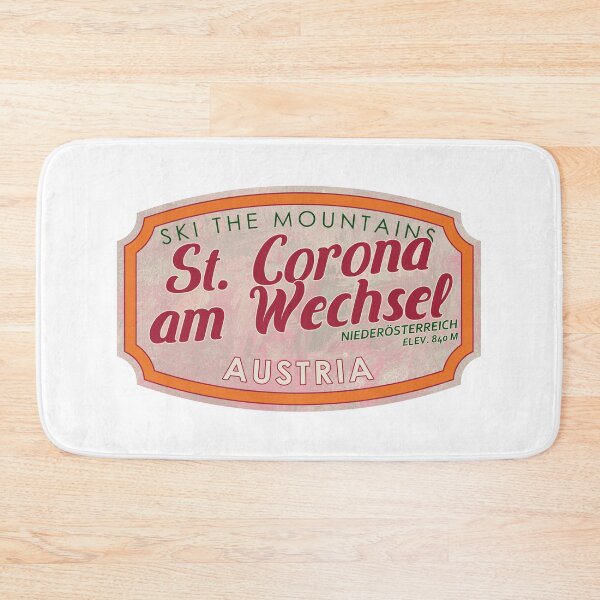 Item preview, St. Corona am Wechsel, Austria, Niederösterreich, Ski, textured skiing badge designed and sold by Wanderful-roads.