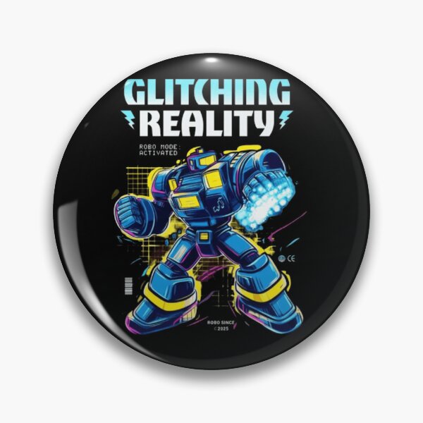 Item preview, Glitching Reality Retro Robo Mech - Cyberpunk Gaming Graphic designed and sold by GenZFashion000.
