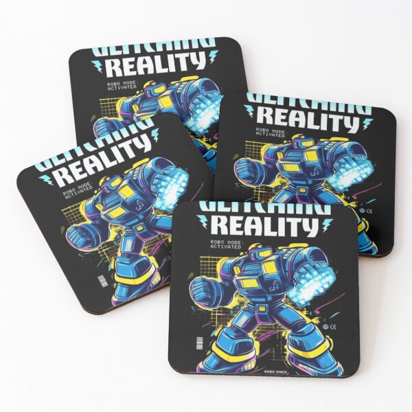 Item preview, Glitching Reality Retro Robo Mech - Cyberpunk Gaming Graphic designed and sold by GenZFashion000.