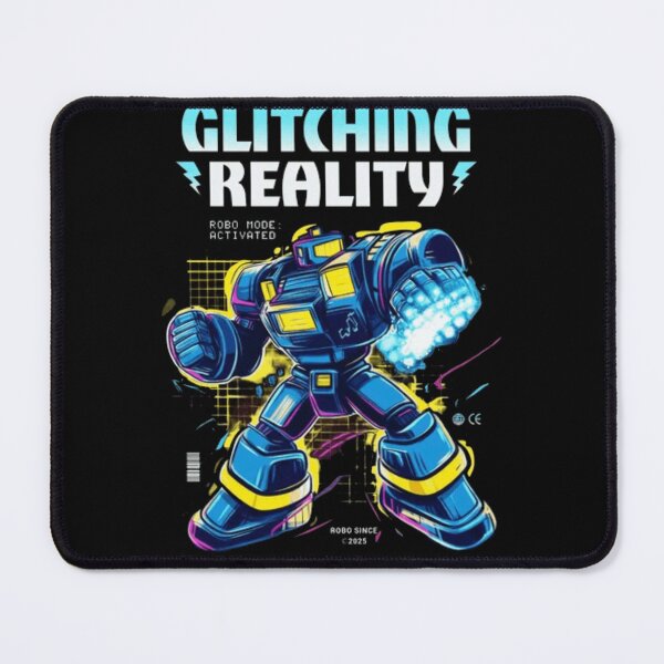 Item preview, Glitching Reality Retro Robo Mech - Cyberpunk Gaming Graphic designed and sold by GenZFashion000.