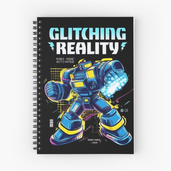 Item preview, Glitching Reality Retro Robo Mech - Cyberpunk Gaming Graphic designed and sold by GenZFashion000.