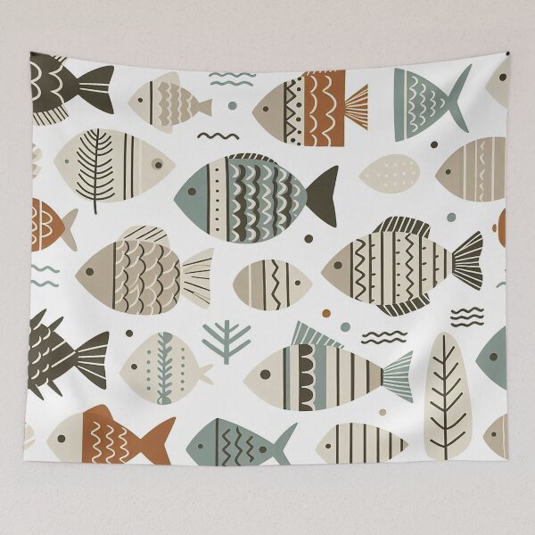 Item preview, Nordic Scandinavian Folk-Art Fish   designed and sold by Vanich-Panich.