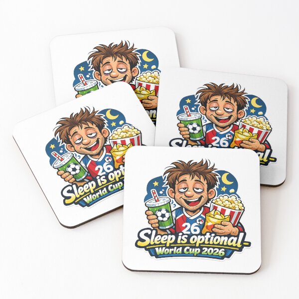 Item preview, Sleep Is Optional – World Cup 2026 Funny Soccer Fan Night Design designed and sold by MirAgency.
