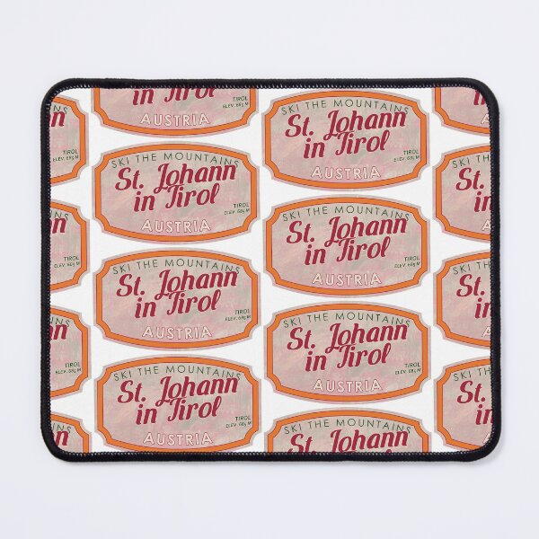 Item preview, St. Johann in Tirol, Austria, Tirol, Ski, textured skiing badge designed and sold by Wanderful-roads.