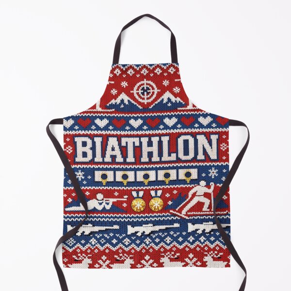 Item preview, Biathlon winter sports knitting patterns shooting and cross-country skiing designed and sold by Mauswohn.