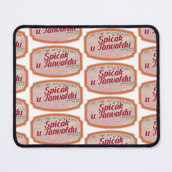 Item preview, Špičák u Tanvaldu, Czechia, Jizerské hory, Ski, textured skiing badge designed and sold by Wanderful-roads.