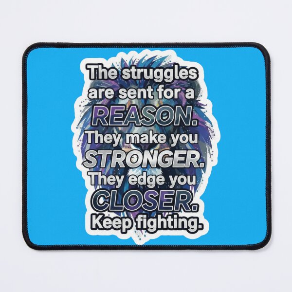 Item preview, Struggles Make You Stronger Lion Motivation Quote designed and sold by Scro-Ciob-Shop.