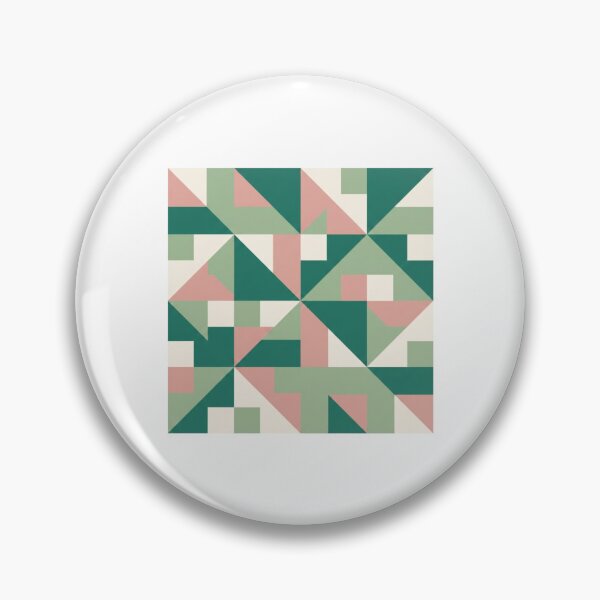 Item preview, emerald green blush pink quilt designed and sold by PopPizzazz.