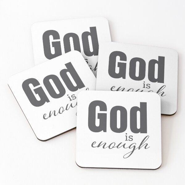Item preview, God Is Enough – Christian Faith Typography T-Shirt Design designed and sold by CrossCrafted.