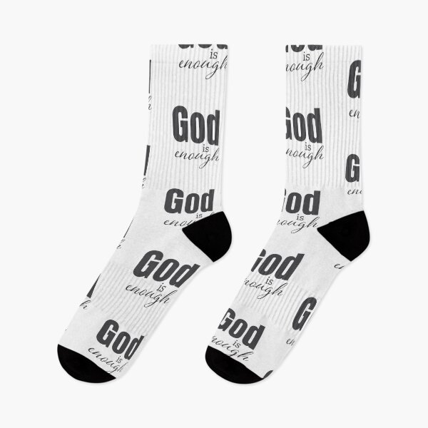 Item preview, God Is Enough – Christian Faith Typography T-Shirt Design designed and sold by CrossCrafted.