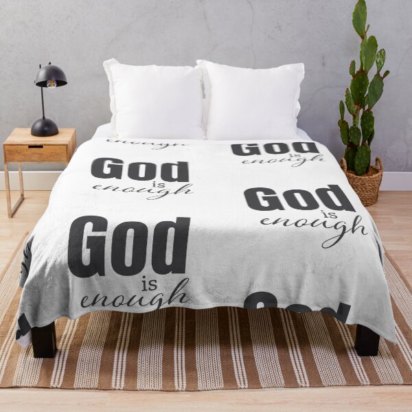 Item preview, God Is Enough – Christian Faith Typography T-Shirt Design designed and sold by CrossCrafted.