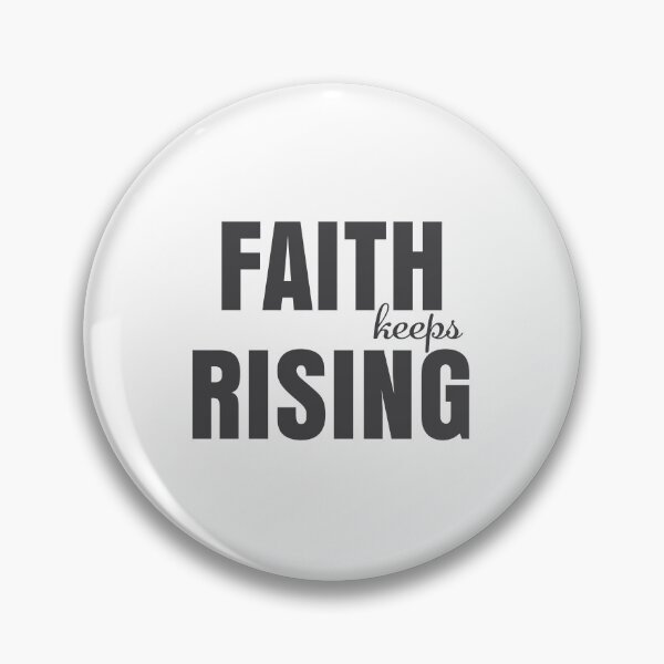 Item preview, Faith Keeps Rising – Christian Faith Typography T-Shirt Design designed and sold by CrossCrafted.