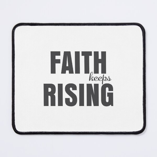 Item preview, Faith Keeps Rising – Christian Faith Typography T-Shirt Design designed and sold by CrossCrafted.